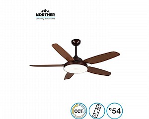 מאוורר תקרה 54" CCT צבע קפה דגם STYLE מאוורר תקרה 54" CCT צבע קפה דגם STYLE